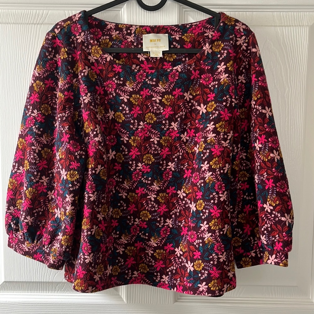 Maeve by Anthropologie Floral Boho Style Top